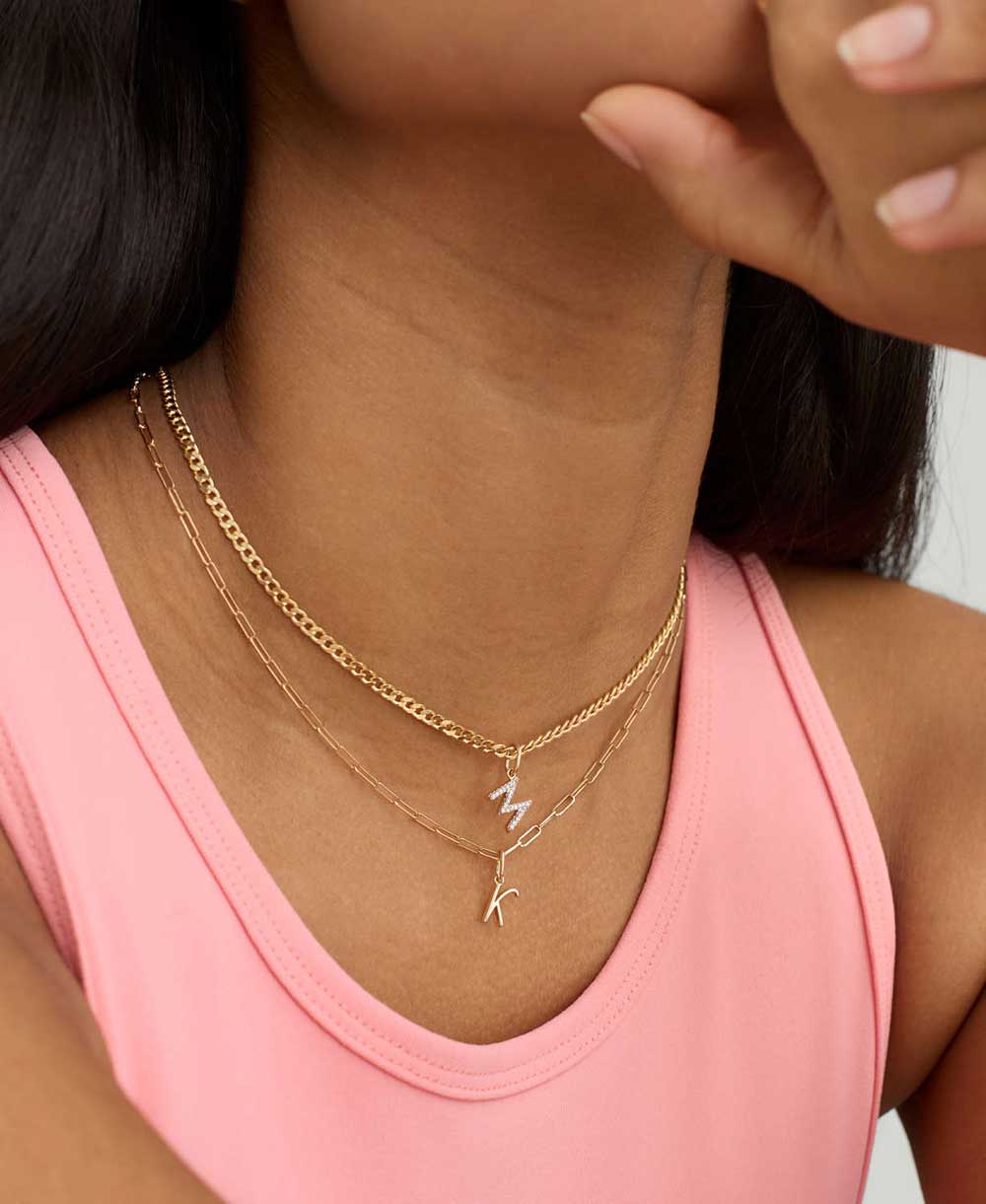 Diamond Letter Charm - Image 2