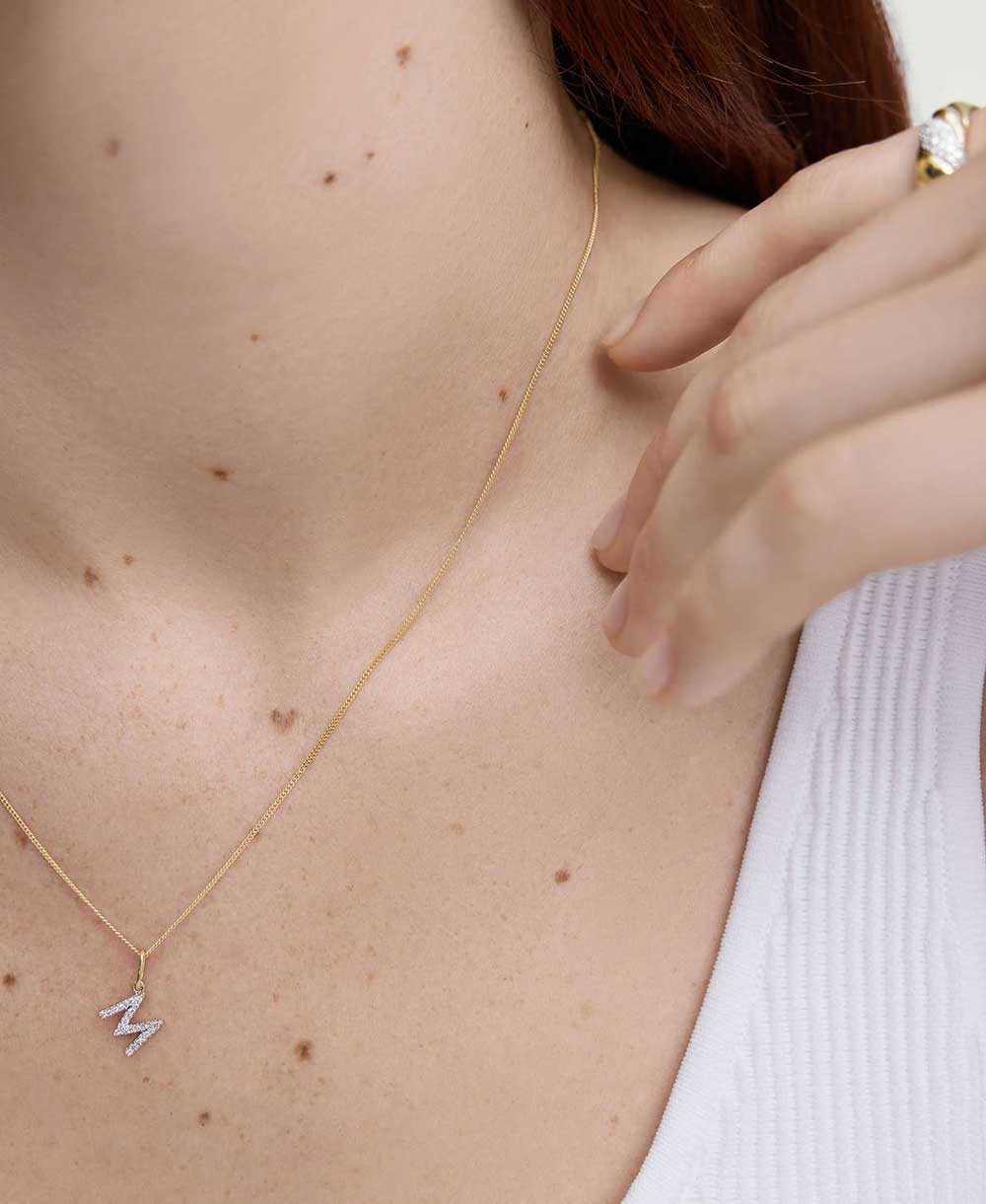 Diamond Letter Charm - Image 4