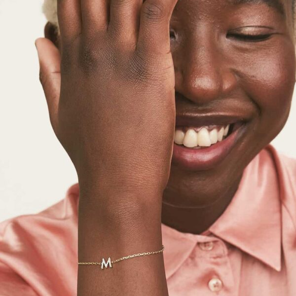 Diamond Letter Bracelet
