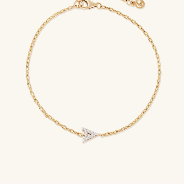 Diamond Letter Bracelet