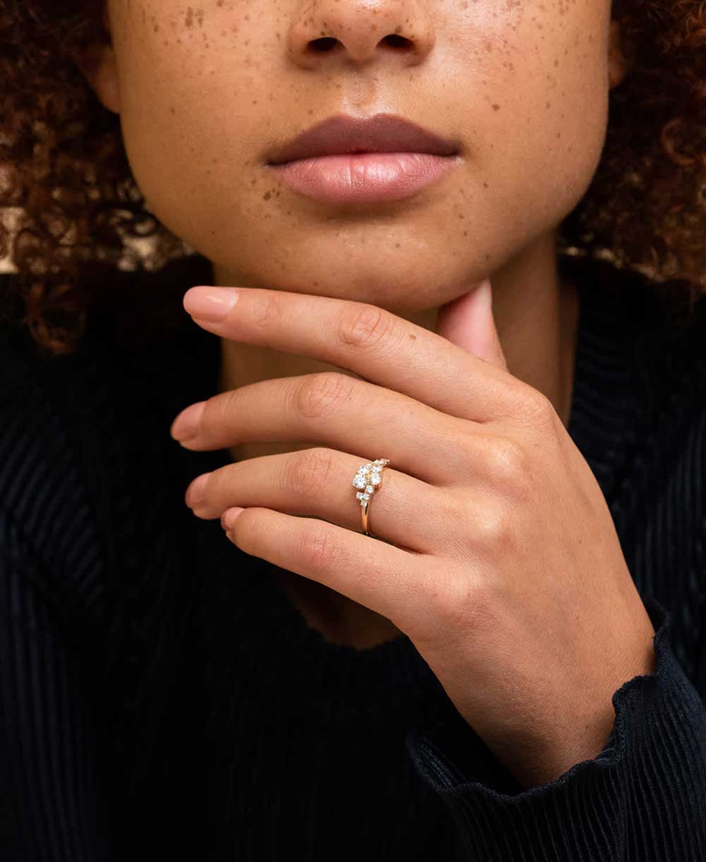 Diamonds Cluster Ring - Image 4