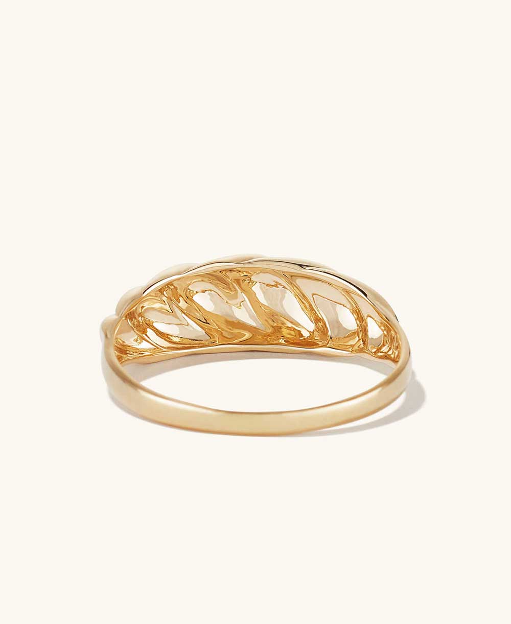 Thin Crescent Dome Ring - Image 3